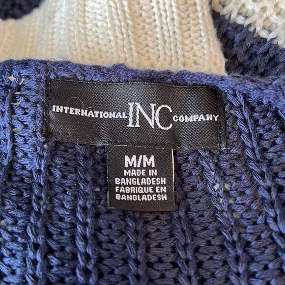 Inc International Concepts Colour Block Loose Knit Cardigan Size Medium NWT - Picture 10 of 11